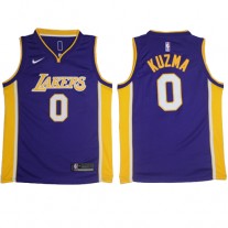 Nike NBA Los Angeles Lakers 0 Kyle Kuzma Jersey Purple Swingman Association Edition