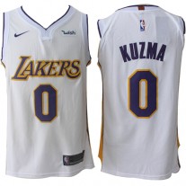 Nike NBA Los Angeles Lakers 0 Kyle Kuzma Jersey White Association Edition