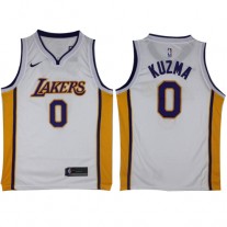 Nike NBA Los Angeles Lakers 0 Kyle Kuzma Jersey White Swingman
