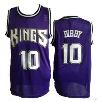 NBA Sacramento Kings 10 Mike Bibby Throwback Jersey Purple Swingman Hardwood Classics