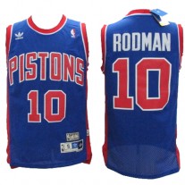 NBA Detroit Pistons 10 Dennis Rodman Throwback Jersey Purple Swingman Hardwood Classics