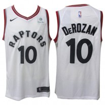 Nike NBA Toronto Raptors 10 DeMar DeRozan Jersey White Association Edition Swingman