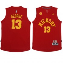 NBA Indiana Pacers 13 Paul George Throwback Jersey Red Swingman Hardwood Classics