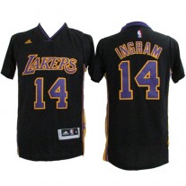 Nike NBA Los Angeles Lakers 14 Brandon Ingram Jersey Black Short Sleeve