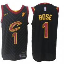 Nike NBA Cleveland Cavaliers 1 Derrick Rose Jersey Black