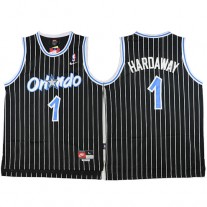 NBA Orlando Magic 1 Anfernee Hardaway Throwback Jersey Black Swingman Hardwood Classics