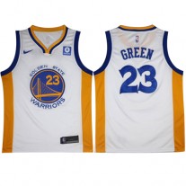 Nike NBA Golden State Warriors 23 Draymond Green Jersey White Swingman Edition