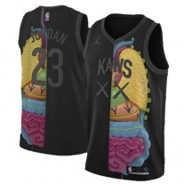 Cheap Brian Donnely KAWS x Jordan x NBA Third Noir Jersey Away