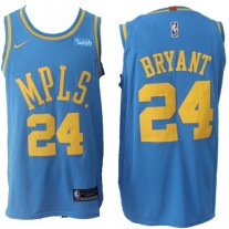 Nike NBA Los Angeles Lakers 24 Kobe Bryant Jersey Blue