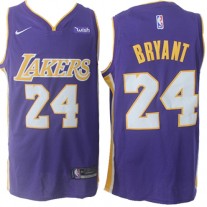 Nike NBA Los Angeles Lakers 24 Kobe Bryant Jersey Purple Swingman Statement Edition