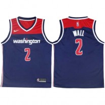 Nike NBA Washington Wizards 2 John Wall Jersey Navy Blue Swingman Statement Edition