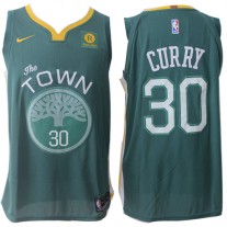 Nike NBA Golden State Warriors 30 Stephen Curry Jersey Green