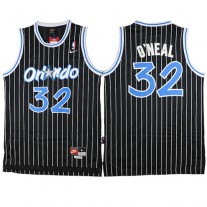 NBA Orlando Magic 32 Shaquille O'neal Throwback Jersey Black Swingman Hardwood Classics