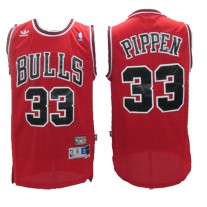 NBA Chicago Bulls 33 Scottie Pippen Throwback Jersey Hardwood Classics Red