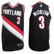 Nike NBA Portland Trail Blazers 3 C.J. McCollum Jersey Black Authentic