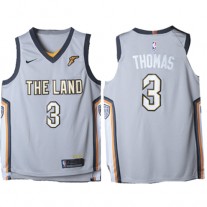 Nike NBA Cleveland Cavaliers 3 Isaiah Thomas Jersey Grey City