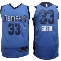 Nike NBA Memphis Grizzlies 33 Marc Gasol Jersey Blue