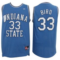 Nike NCAA Indiana 33 Larry Joe Bird Jersey Blue Hardwood Classics
