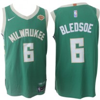 Nike NBA 6 Eric Bledsoe Bucks Jersey Green Authentic Icon Edition