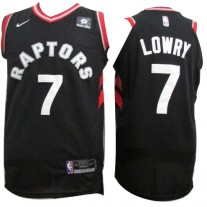 Nike NBA Toronto Raptors 7 Kyle Lowry Jersey Black Authentic Statement Edition