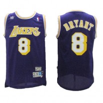 NBA Los Angeles Lakers 8 Kobe Bryant Throwback Jersey Hardwood Classics Swingman Purple