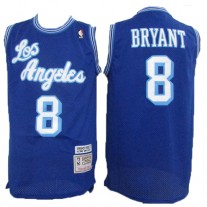 NBA Los Angeles Lakers 8 Kobe Bryant Throwback Jersey Hardwood Classics Swingman Blue