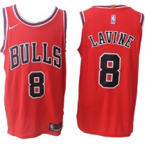 Nike NBA Chicago Bulls 8 Zach LaVine Jersey Red