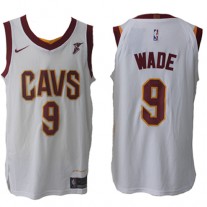 Nike NBA Cleveland Cavaliers 9 Dwyane Wade Jersey White Authentic