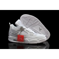 Best Air Jordan 4 Retro Pure Money All White For Girls