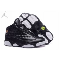 Buy Air Jordans 13 Black Leather White For Men Online Store