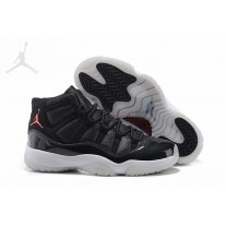 Cheap Air Jordan 11 Retro 72-10 Black Basketball Shoes For Men