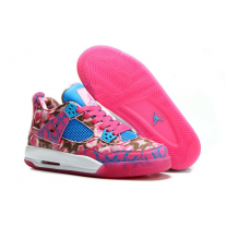 Cheap Air Jordan 4 Flower Print Pink For Women Online