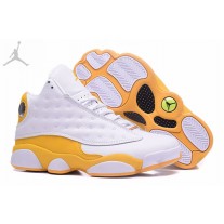Cheap Jordan 13 Fred Jones Pacers PE White Yellow Sneakers