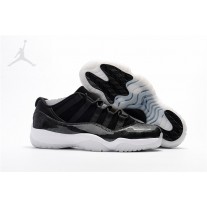 New Air Barons Jordans 11 Low Retro Black-White For Sale