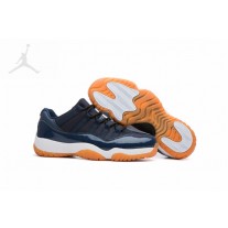 Nike Air Jordans 11 Low Navy Blue Gum Bottom For Men