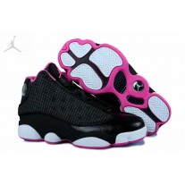Cheap Womens Jordans 13 GS Retro Black Pink For Sale Online