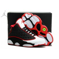 Mens New Air Jordans 13 XIII Black White Red For Sale Online