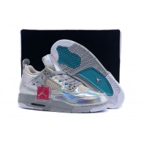 New Air Jordan 4 Pearl Light Bone Grey For Women