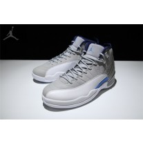 New Mens Jordans 12 Retro Wolf Grey White For Cheap