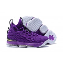 Nike LeBron James 15 Purple and Black Basketball Shoes