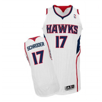 Nike NBA Atlanta Hawks 17 Dennis Schroder Jersey White Stitched