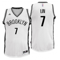 Nike NBA Brooklyn Nets 7 Jeremy Lin Jersey Home White Swingman