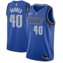 Nike NBA Dallas Mavericks 40 Harrison Barnes Jersey Royal Blue Swingman