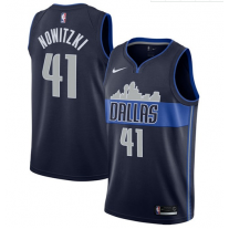 Nike NBA Dallas Mavericks 41 Dirk Nowitzki Jersey Navy Swingman