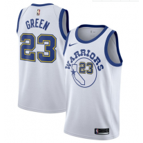 Nike NBA Golden State Warriors 23 Draymond Green Jersey White Throwback Swingman Hardwood Classics