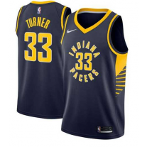 Nike NBA Indiana Pacers 33 Myles Turner Jersey Navy Blue Swingman Icon Edition