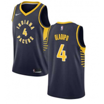 Nike NBA Indiana Pacers 4 Victor Oladipo Jersey Navy Blue Swingman Icon Edition