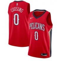 Nike NBA New Orleans Pelicans 0 DeMarcus Cousins Jersey Red Swingman Statement Edition