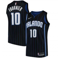 Nike NBA Orlando Magic 10 Evan Fournier Jersey Black Swingman Statement Edition