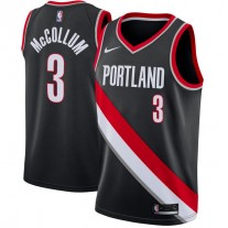 Nike NBA Portland Trail Blazers 3 C.J. McCollum Jersey Black Statement Edition Swingman